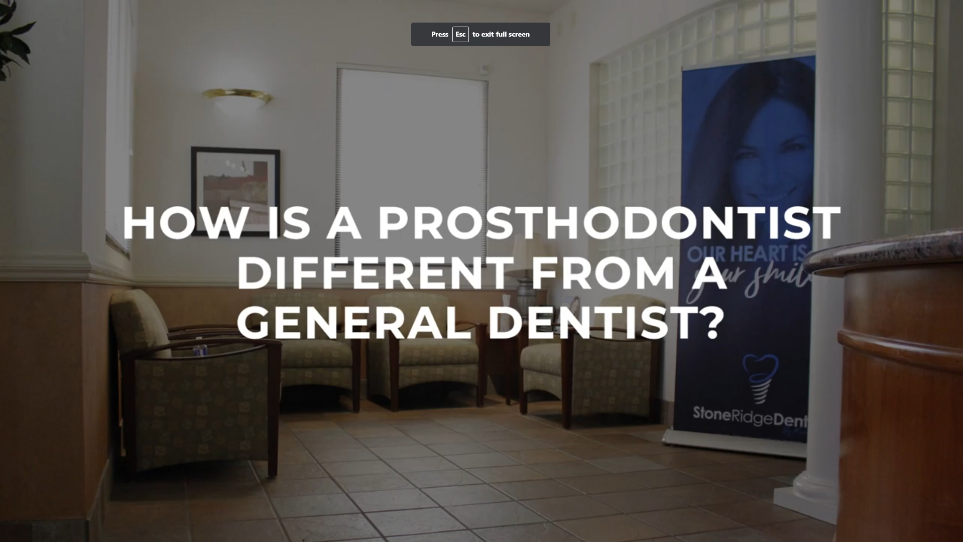 How Is A Prosthodontist Different From A General Dentist? | Stone Ridge ...